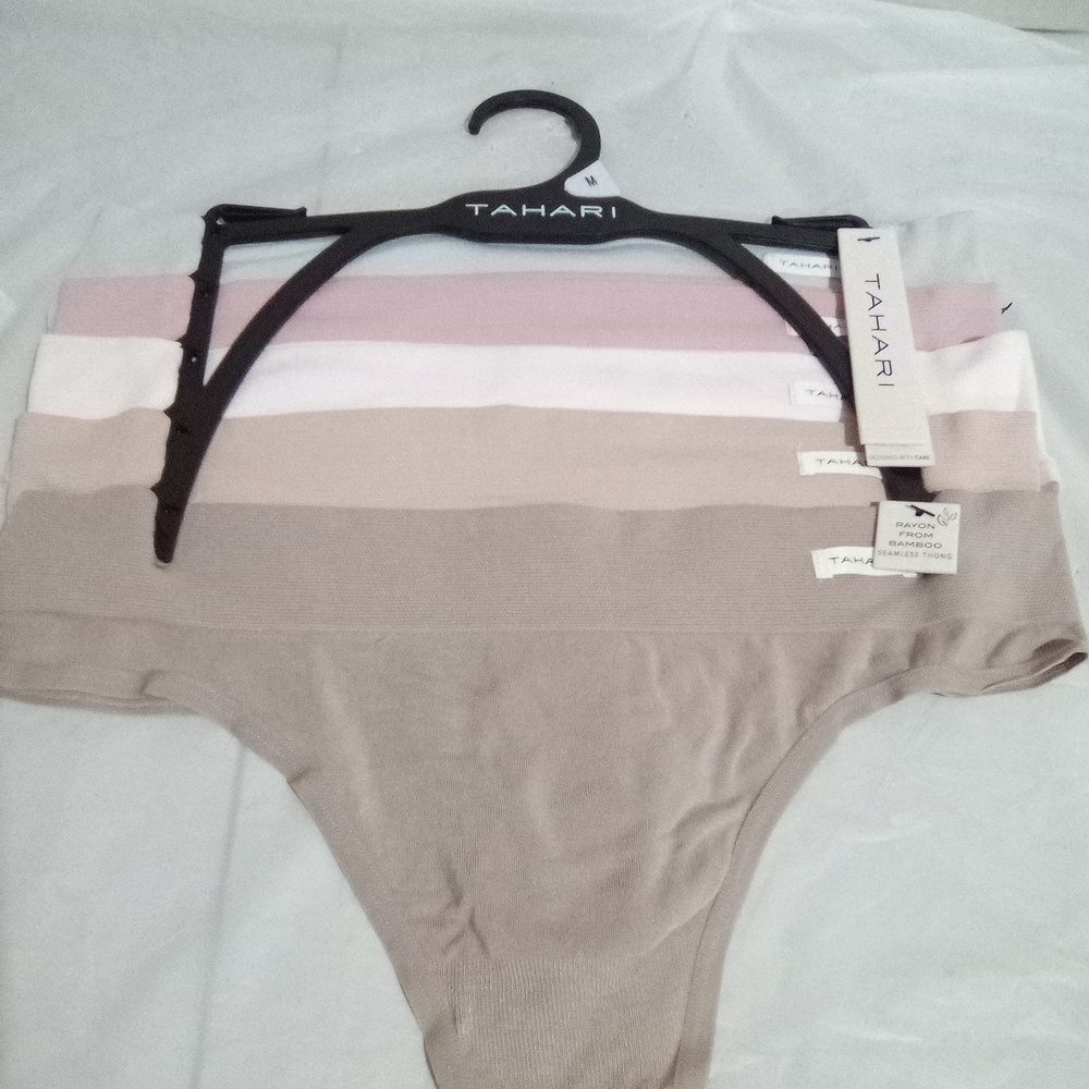 Tahari Women's Panty Set in Pink, Cream, and Tan